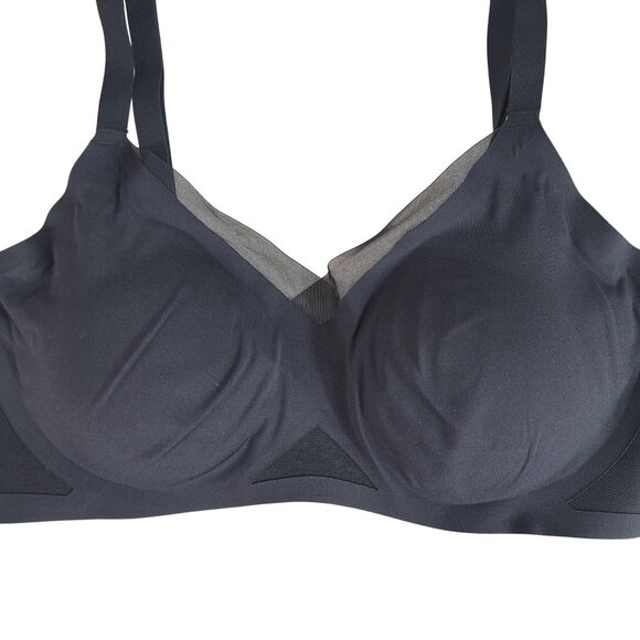 Honeylove CrossOver Wirefree Bra Black Medium Mesh Padding Removable #LWBR0302 - Picture 3 of 10